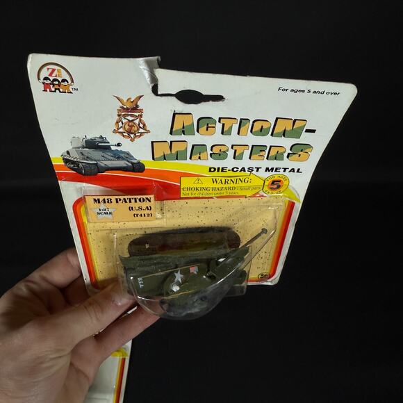 2x ZEE ZYLMEX ZYLL ACTION MASTERS TANK M48 PATTON & M551 SHERIDAN 1:87 1993 - Picture 4 of 10